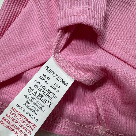 NWT Pretty Little Thing Rib Racer Neck Vest - Picture 5 of 5